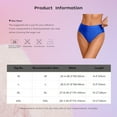 thumbnail image 7 of IEFIEL Womens Glossy Solid Color Briefs Swimming Bottoms Pool Party Sunbathing Underwear White XXL, 7 of 7