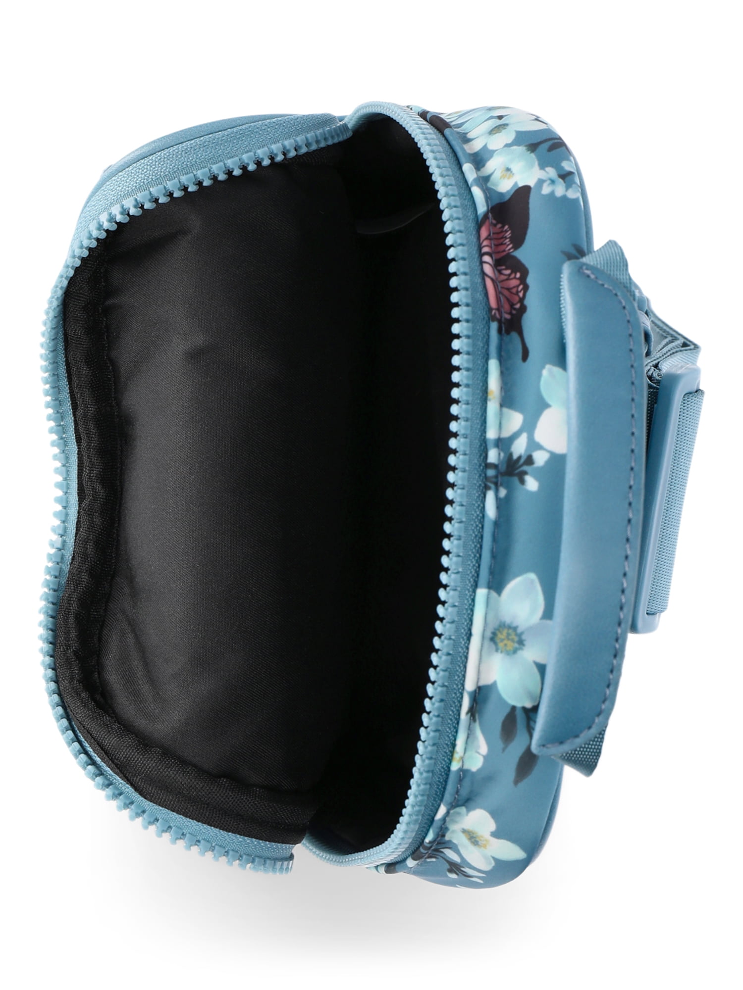No Boundaries Hands Free Sling Bag Teal Butterfly Women s Walmart
