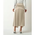 thumbnail image 5 of Skirt for Women High Waist Silk Satin Skirts Zipper Fishtail Hip Skirt Champagne S, 5 of 7