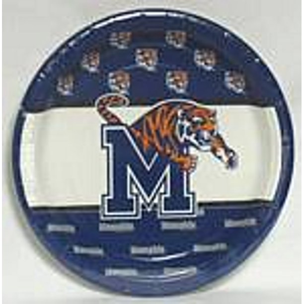 Memphis Tigers 9" Dinner Paper Plates
