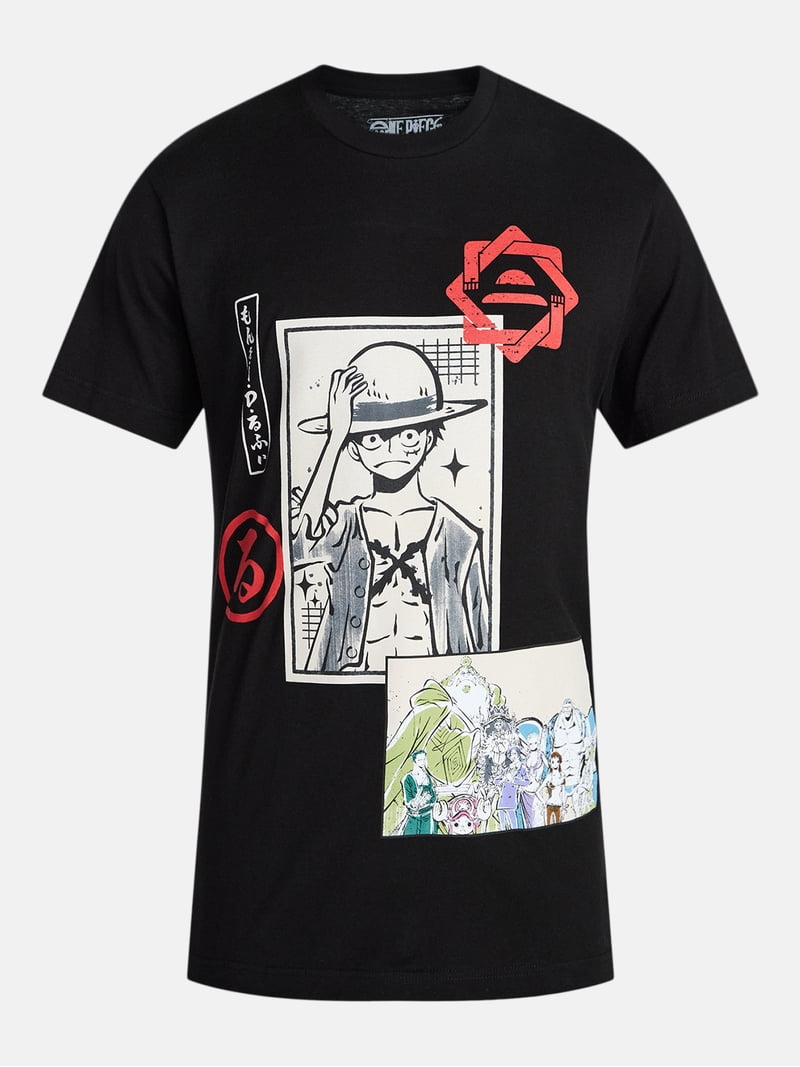One Piece Men's and Big Men's Cotton Graphic Tee, Sizes S-3XL