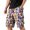 Purple, variant on GrmtClth Halloween print shorts for men Spooky Pumpkin Casual Short Pants Quick Dry Adjustable Drawstring Utility Short Trousers Outdoor Fun Party Clothing Dark Gray L