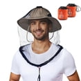 thumbnail image 1 of Foulard de Protection Solaire Visage Cou Moustiquaire Extérieure Filet Respirant Léger pour Randonnée Camping Pêche, 1 of 9
