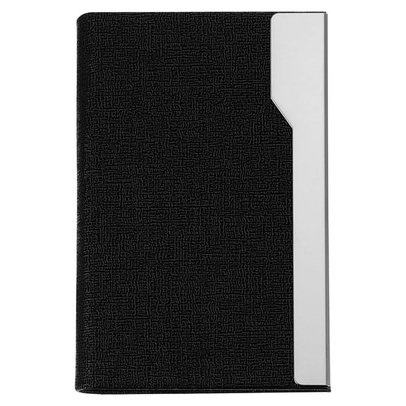 Hemobllo Black Stainless Steel Business Card Holder Box Portable Office Storage Case for Professional Cards