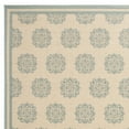 thumbnail image 3 of SAFAVIEH Beach House Callahan Geometric Indoor/Outdoor Area Rug Cream/Aqua, 8'6" x 12' - Large - Traditional Design, Cream & Aqua, Weather Resistant, Non-Shedding & Easy Cleaning, Ideal for Patio, En, 3 of 5