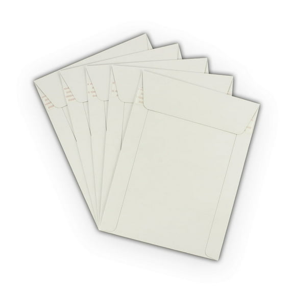 EcoSwift Brand Premium Self-Seal Rigid Cardboard Mailer 250GSM, 9 in. x 11.5 in., White, 150-Pack