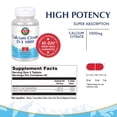 thumbnail image 2 of KAL Calcium Citrate D-3 1000 | Healthy Teeth & Bone Support | High Potency & Superior Absorption | Lab Verified | 90 Tablets, 2 of 6