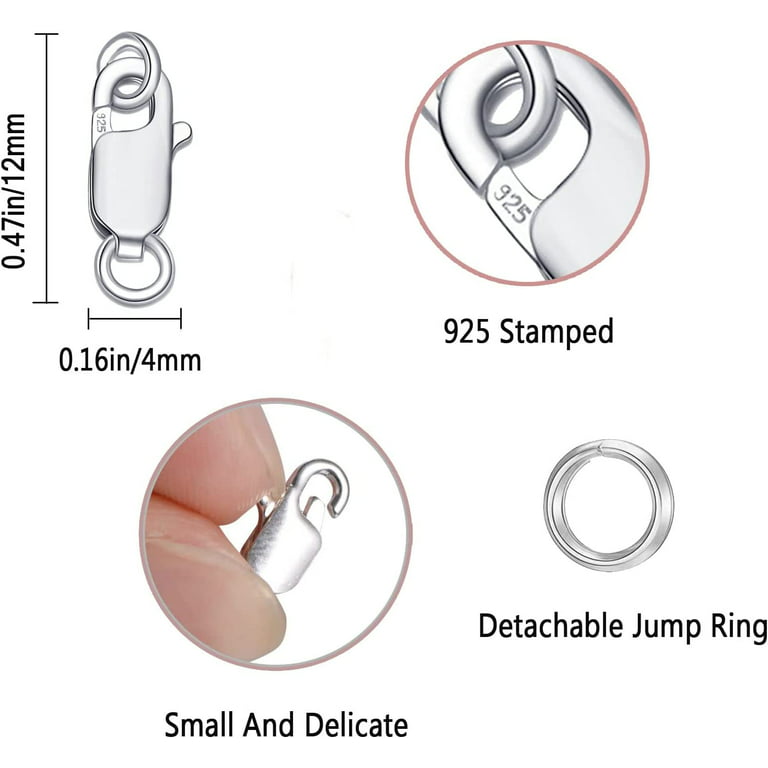 Clasps with jumpring, sterling silver 925, SET CHP 9 mm - SILVEXCRAFT