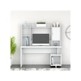 thumbnail image 2 of Kathy Ireland Home by Bush Furniture Madison Avenue 60W Writing Desk with Hutch-Color:Pure White, 2 of 8