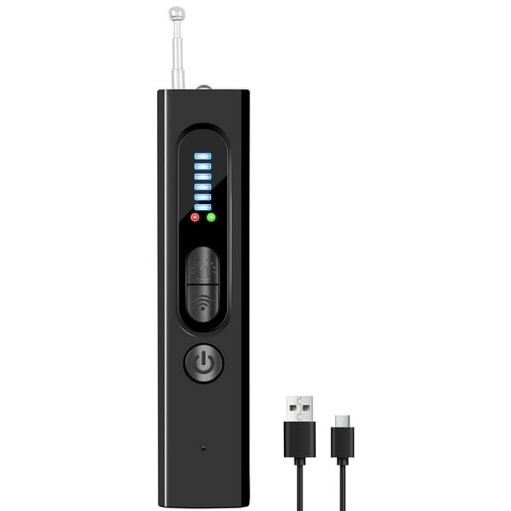 Ikoopy Hidden Camera Detector Portable RF Signal Finder Rechargeable GPS Tracker Detector 6 Levels Sensitivity for Hotel