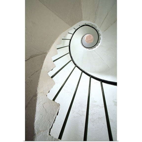 Great BIG Canvas | "Spiral Staircase In Lighthouse, Dunmore East, County Waterford, Ireland" Art Print - 20x30
