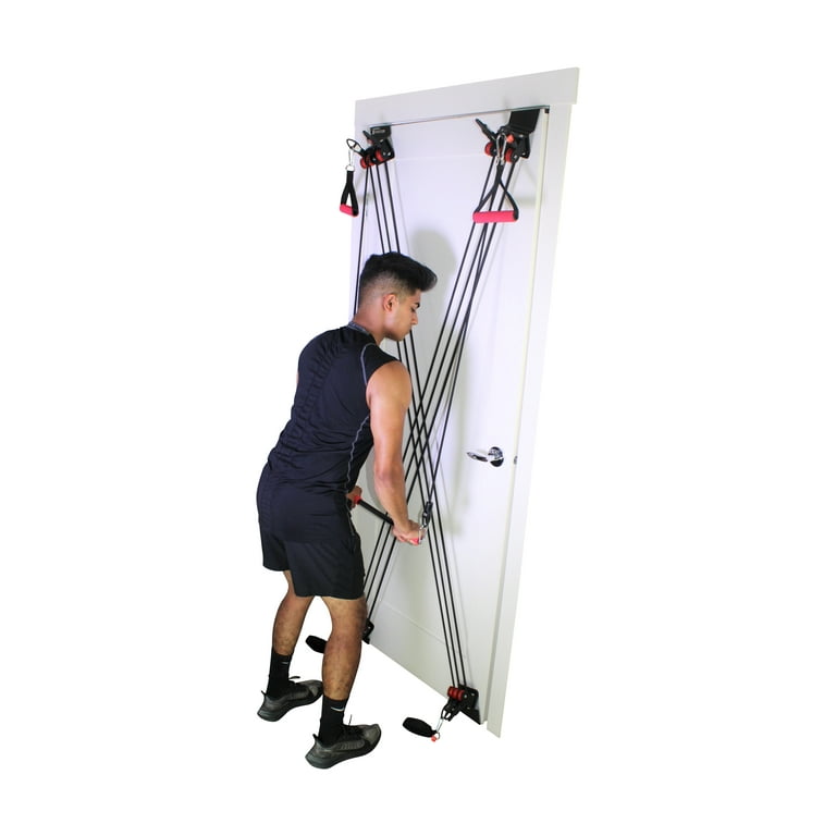 X Factor Door Gym Full Body Total Workout System Home Gym Strength Training  Fitness Equipment with DVD, Workout Chart, and Straight Bar