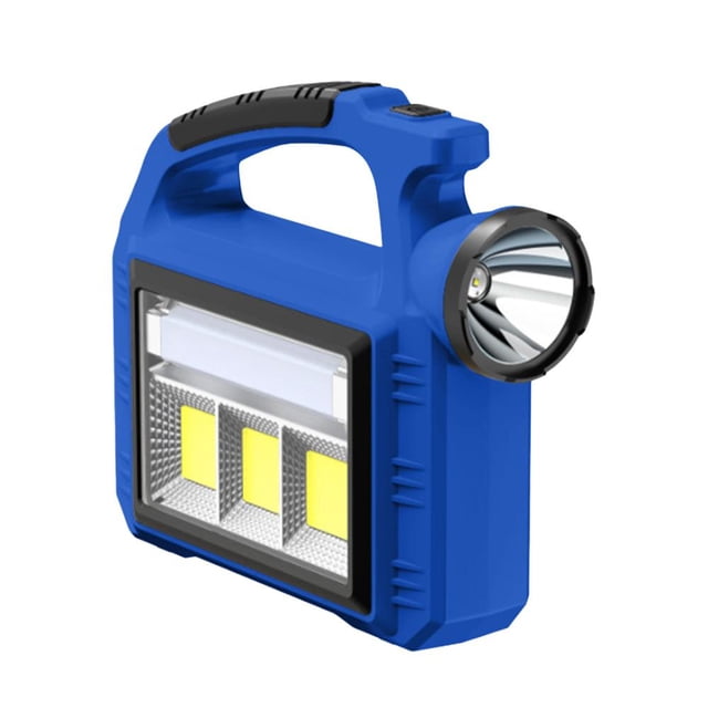Feltree Rechargeable Solar LED Spotlight Flashlight, Portable Multi-Function Emergency Work Light for Camping/Hiking/Outdoor Safety