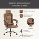 thumbnail image 2 of Silla de oficina vinipiel X Pross sin reposapies cafe 6.49 pulg XP-SODVBK, 2 of 6