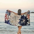 thumbnail image 6 of Autua Quick Dry Bath Towel Flowered Bed Foliage 27.5x55in Ultra-Fine Fiber 55x27.5in, 6 of 7