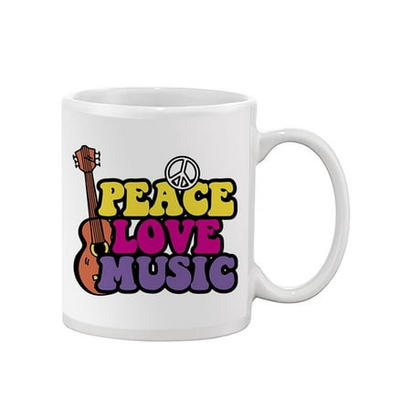 

Peace Love And Music Mug - SPIdeals Designs