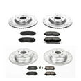 thumbnail image 3 of PowerStop Front and Rear Z23 Evolution Sport Carbon-Fiber Ceramic Brake Pad and Drilled & Slotted Rotor Kit Fits: HONDA Select Models K5858, 3 of 10