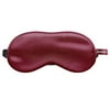 ASUTRA Silk Eye Pillow for Sleep, Burgundy | Filled w/Lavender & Flax Seeds | Weighted | Meditation & Light Blocking