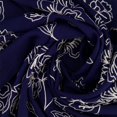 thumbnail image 2 of Zelouf Freya Chain Stitch Embroidery On Rayon  , Sewing, DIY, Crafts Fabric by the Yard, Navy/ivory, 1 Yard, 2 of 3