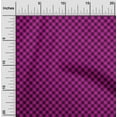 thumbnail image 2 of oneOone Viscose Chiffon Fuschia Pink Fabric Check Quilting Supplies Print Sewing Fabric By The Yard 42 Inch Wide, 2 of 4