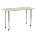 thumbnail image 1 of ECR4Kids 24in x 48in Rectangle Everyday T-Mold Adjustable Activity Table Maple/Maple/Silver - Super Leg, 1 of 2