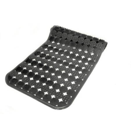 - Textured Spa Massaging Foot Scrubber Bathroom Tub & Bath Mat Anti-Slip Black