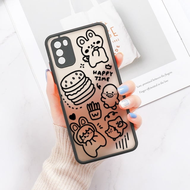 Funda de dibujos animados mate para Poco F4 GT, Funda para Xiaomi Poco X3 Pro F3 X4 M4 M3 Redmi Note 11 10 9 8 7 9s 10s 11s 9C NFC 9T 10A 10C Fivean unisex