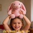 thumbnail image 5 of Kiewfjdk Easter Bunny Plush Toys Purple, 15.7" Soft Plush Bunny Stuffed Animal with Floppy Ears, Easter Decorations & Basket Stuffers, Long Ear Stuffed Rabbit Toys for Kids, Boys, Girls Age 3+, 5 of 6
