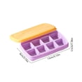 thumbnail image 3 of Mini 8-Cavity Ice Cube Tray with Lid - Easy Press Ice Maker for Homemade Ice - Perfect for Cocktails, Drinks & Easy Storage in Freezers - Compact Design for Daily Use Purple, 3 of 6