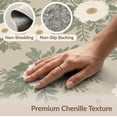 thumbnail image 6 of ODIKA 4'x6' Green Cream Sage Floral Bouquet Design Washable Area Rug Elegant Farmhouse Style with Leafy Accents for Bedroom, Reading Nook, Pet Friendly & Non-Shedding, 6 of 7