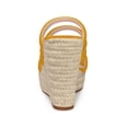 thumbnail image 2 of BLISSFUL STEP Women's Platform Strappy Slip on Espadrille Wedges Sandals, 2 of 6