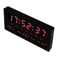 thumbnail image 4 of Reloj De Calendario Electrónico, Colgante, Silencioso, Plug And Play, Reloj De Pared Digital LED, Memoria De Apagado De 100-240 V, Pantalla Grande Luminosa Con Temperatura, 4 of 7