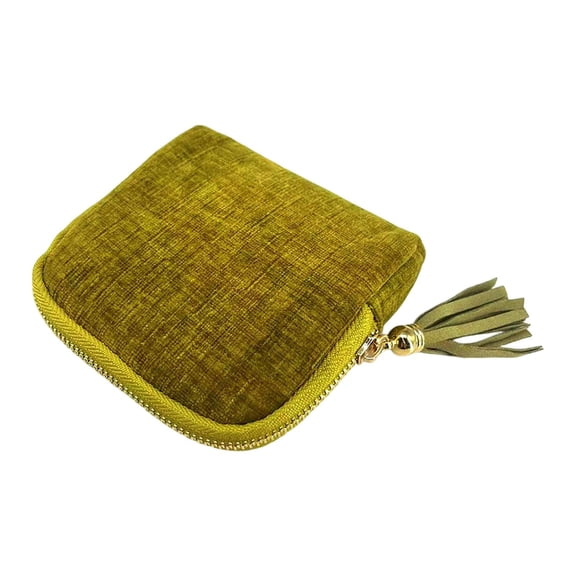 FVDPWYE Small Travel Jewelry Case Organizer Storage Bag Business Trip Trinkets Pouch Olive Green