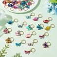 thumbnail image 6 of 36pcs Braiding Hair Clips Hair Accessories for DIY Locs Braid Butterfly Hair Clips Stitch Markers Jewels Colorful Butterflies Charms for DIY Knitting Weaving Sewing Women Jewelry Making Crafts, 6 of 6