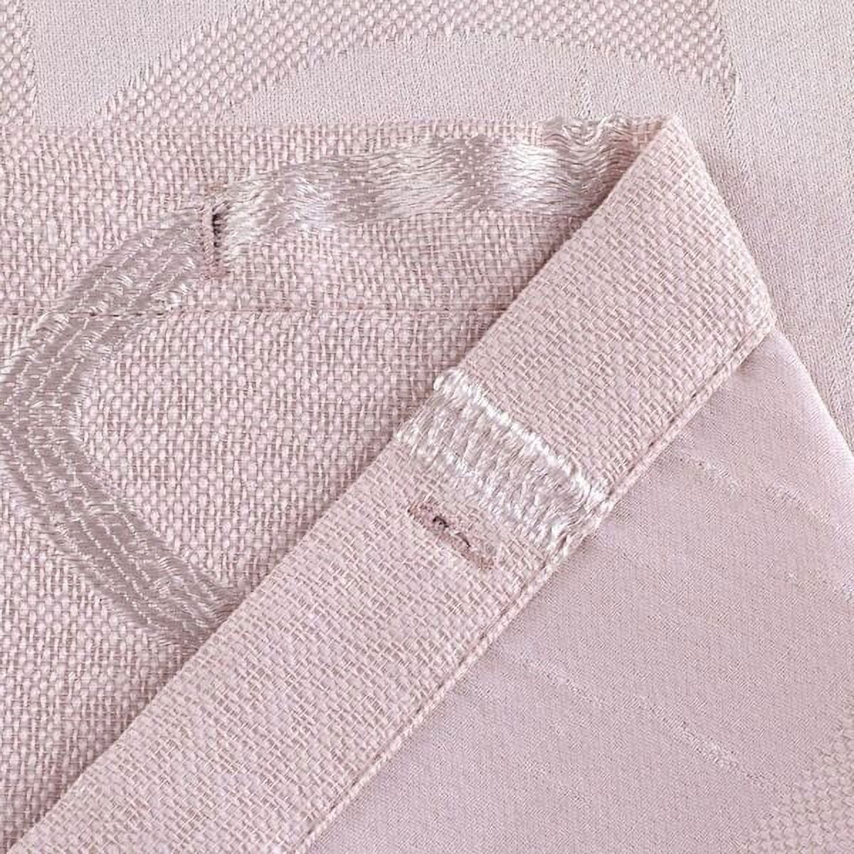 Dainty Home Carly Embroidered Polyester Shower Curtain, 70" x 72", Pink