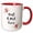 Red/White, variant on 3drose, Floral Best G-ma Ever Pretty Watercolor Pink Flowers Gma Grandma Love, 11oz Two-tone Red Mug