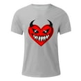 thumbnail image 4 of Blusas y camisas de manga corta y cuello redondo para hombre. Blusas/camisetas de manga corta con cuello redondo y estampado de Halloween para hombre. Blusa para hombre., 4 of 4