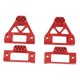 thumbnail image 4 of Torre de choque de automóvil RC Conjunto de amortiguadores Torres de amortiguadores Accesorios de actualización de automóvil RC para 1/12 H12Y Control Rojo, 4 of 8