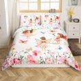 thumbnail image 1 of Erosebridal Housse de Couette Princesse Fée Elf Grand Lit, Ensembles de Literie Fleurs de Rêve Format Grand Lit, Décoration de Chambre Papillon, Réversible, Ultra Doux, 3 Pcs (Sans Couette), 1 of 7