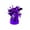 Purple, variant on Metallic Balloon Weights Holder Anchors, Balloon Holder Weights for Helium Balloons Birthday Party Favors, Graduation Christmas Wedding Celebration Decoration, 1 Pcs, 4.72x2.17"