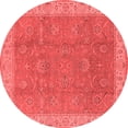 thumbnail image 1 of Ahgly Company Indoor Round Oriental Red Traditional Area Rugs, 8' Round, 1 of 4