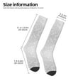 thumbnail image 4 of Vsdgher Silver Glitter Print Thigh High Socks Extra Long Stretchy Sock Women Over Knee High Opaque Stocking Daily Wear, 4 of 5