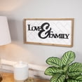 thumbnail image 3 of Northlight Love and Family Wooden Framed Wall Art - 19.5", 3 of 8