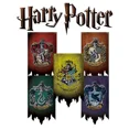 thumbnail image 2 of Harry Potter Banner Magic Hogwarts House Flag Party Birthday Decoration Flag_All 5, 12"x20", 2 of 2