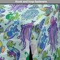 thumbnail image 4 of Underwater Dog Crate Cover, Modern Sea Life Colorful Jellyfish Seahorse Exotic Aquarium, Easy to Use Pet Kennel Cover Small Dogs Puppies Kittens, 7 Sizes, Purple Turquoise and Green, by Ambesonne, 4 of 6