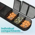 thumbnail image 4 of Soimiss 2Pack Small Travel Pill Case Moisture Resistance Assorted Color PP for Daily Use, 4 of 7