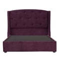 thumbnail image 1 of Box Base Cama Individual + Cabecera Zefyr Morado, 1 of 8
