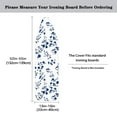 thumbnail image 5 of HELLHERO Blue Flower Design Ironing Board Cover, 15x54 Inch Standard Ironing Board Cover with Elastic Edge and Hook and Loop Fasteners Scorch and Stain Resistant Cotton Ironing Covers, 5 of 5
