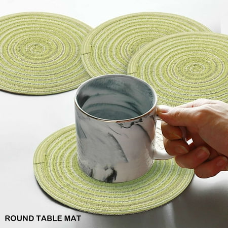 

4 Pieces of Placemats Heat-Resistant Non-Slip Anti-Scald Washable Placemats
