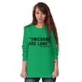 thumbnail image 5 of Unicorns Are Lame Said Nobody Ever Women's Long Sleeve T Shirt Brisco Brands 3X, 5 of 6